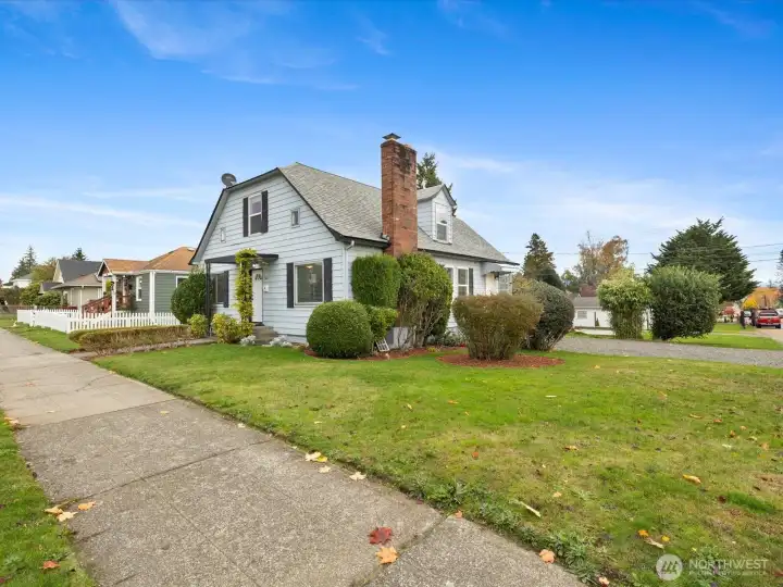 Big, open sunny lot.