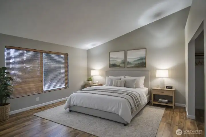 Staged Primary Bedroom