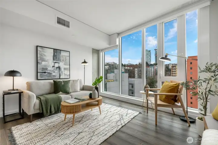 Floor to ceiling windows