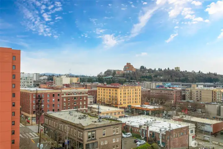 Easterly views from the roof
