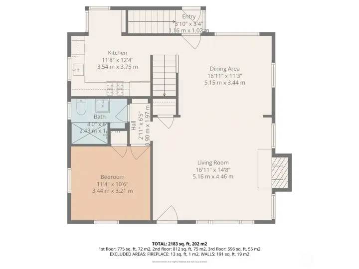 Second ( main floor).