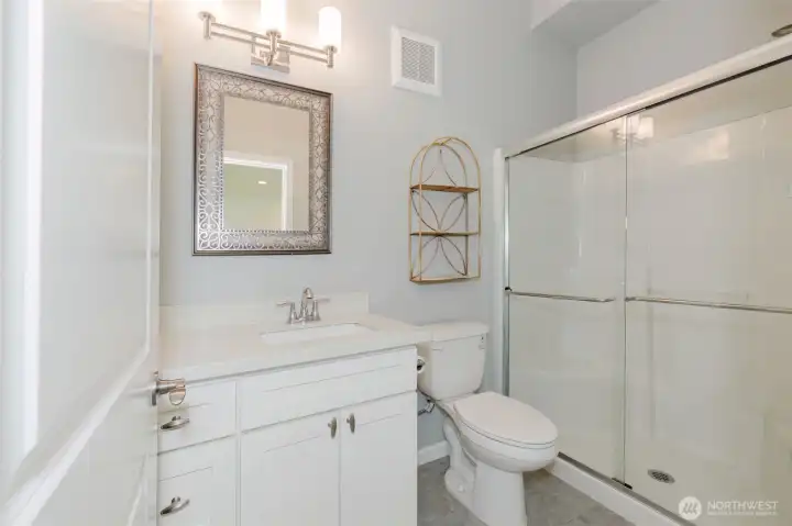 Full Bath in Basement