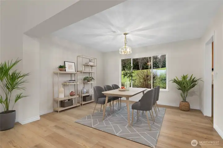 Separate dining room