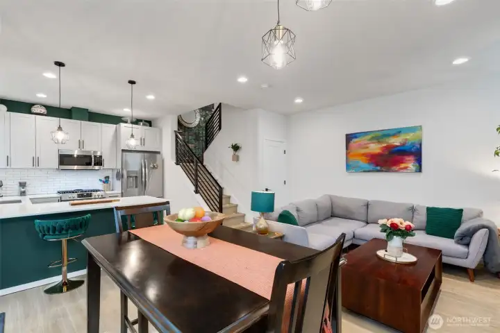 Good ceiling height for feeling airy and open.