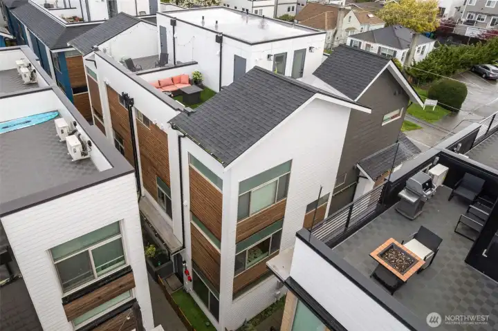 Unit D as seen from above.