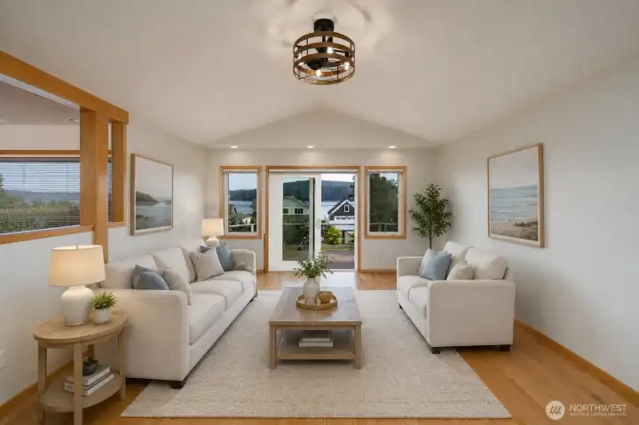 Bright coastal living with peaceful bay views in Anacortes. Bright coastal living with peaceful bay views in Anacortes.