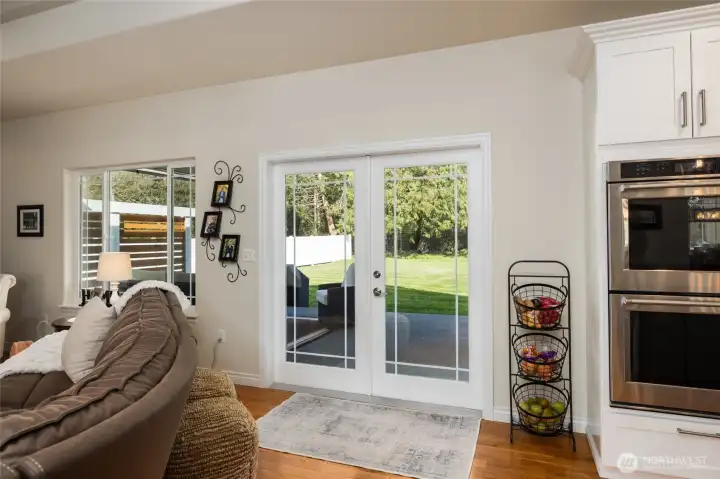 Easy access from the kitchen to your covered outdoor patio.