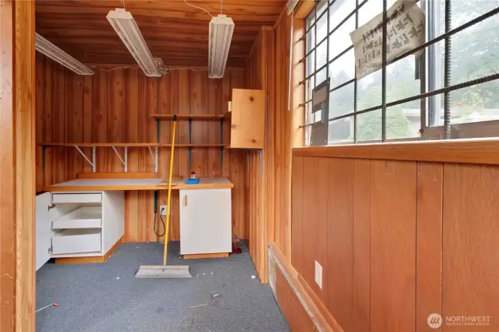 Shop in detached garage