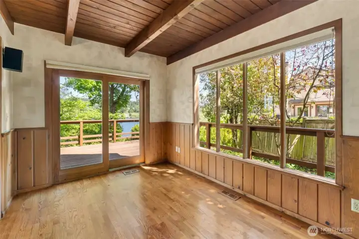Opens to Entertaining Deck