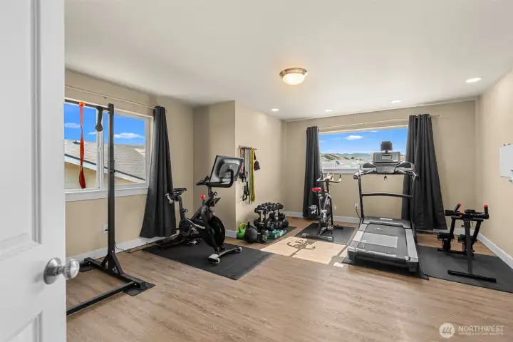 Large Upper Bedroom can also be used as a family room