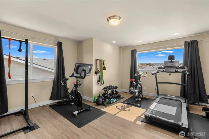 Large Upper Bedroom can also be used as a family room