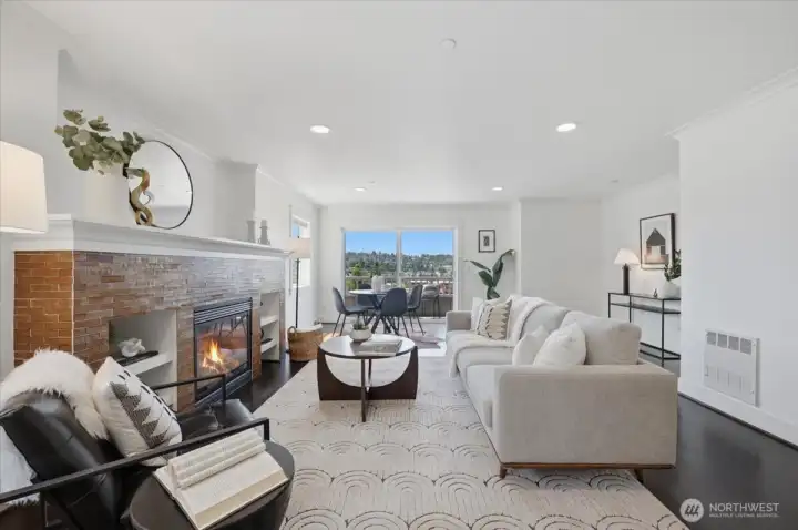 Living room with fireplace Living room with fireplace