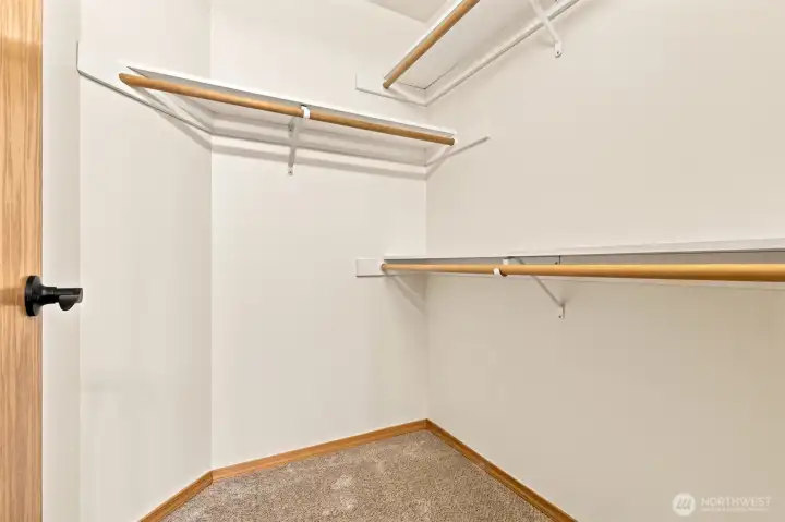walk in closet in primary walk in closet in primary