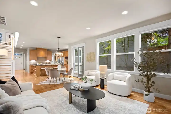 Open floor plan Kitchen & Family room
