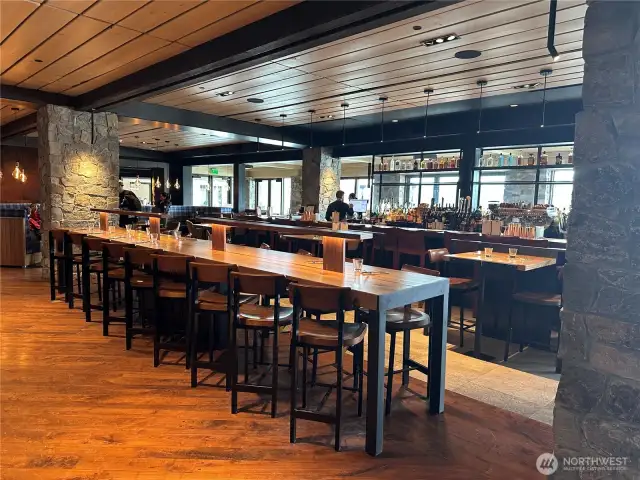 Renovated bar in the Lodge