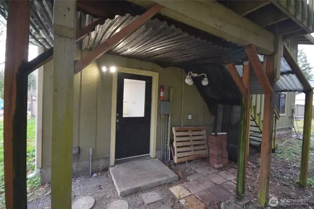 Lower level entrance