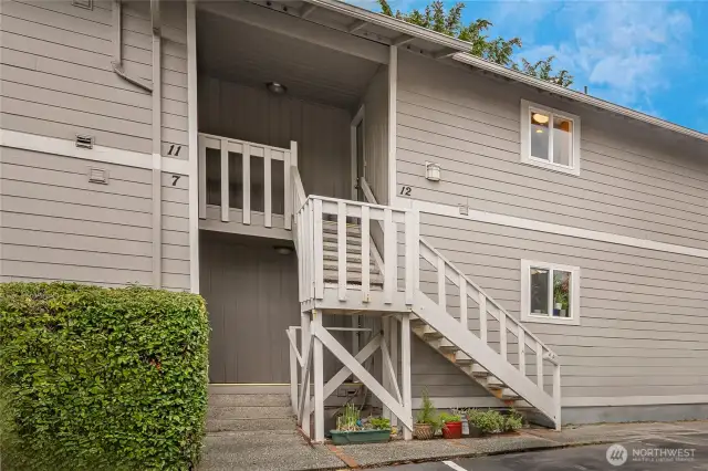 Welcome home ! Large two bedroom one bath turnkey unit with new appliances, water heater, flooring, paint and full size W/D . Great first time buyer opportunity .
