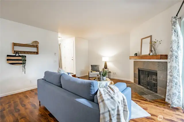 Cuddle up enjoy your fireplace