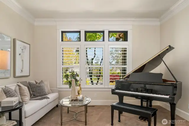 Piano room.