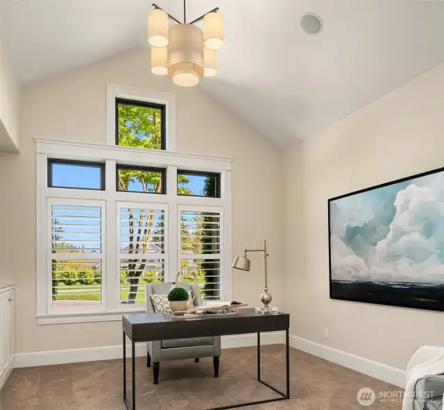 Spacious and private office, room for two.