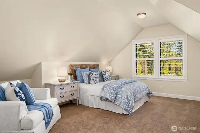 Bedroom adjacent to rec roomideal for long term stays.