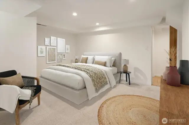 Another bedroom downstairs.