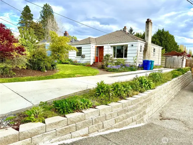 Driveway and garage