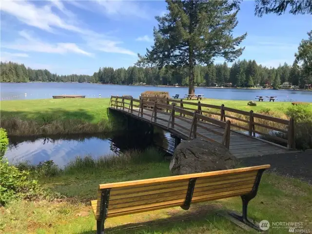 A bench to sit and enjoy the view