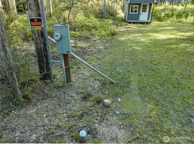 Electric, water, and septic for RV is ready to go