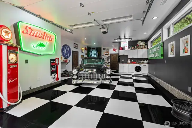 2 of 2 lower garages with full bathroom and shower