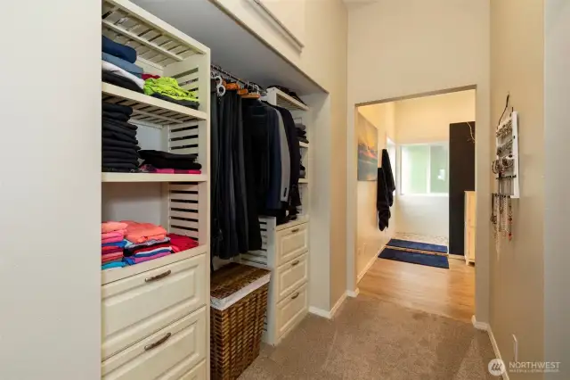 Closet and draws - this is only half the closet space.