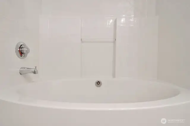 Huge soaking tub in Master suite