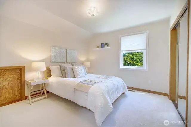 Generous Bedrooms and no skimping on closet space.
