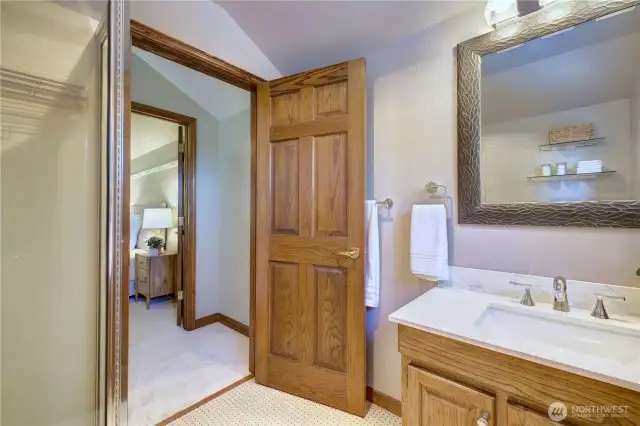 The second upstairs Bedroom across the hall from the Bath.