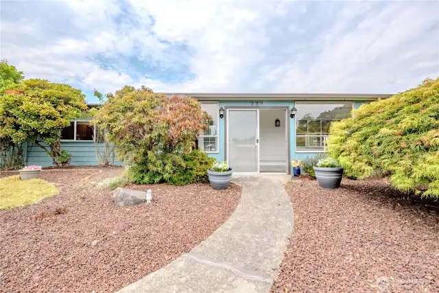 Sunroom entrance.