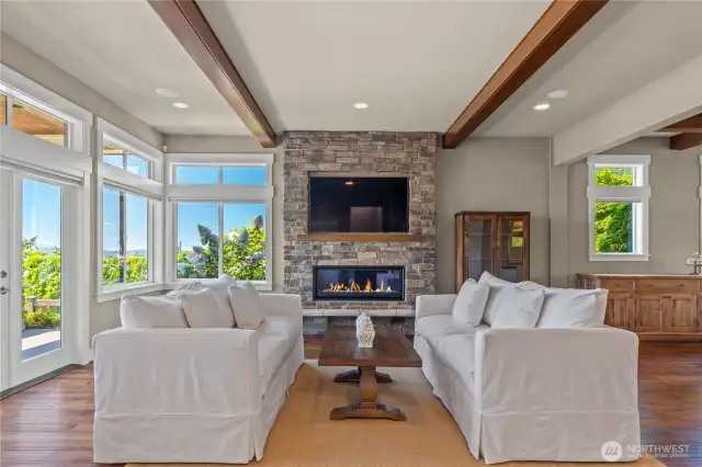 An abundance of natural light and sunset views