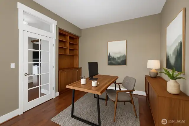 Main Level Den with built-ins