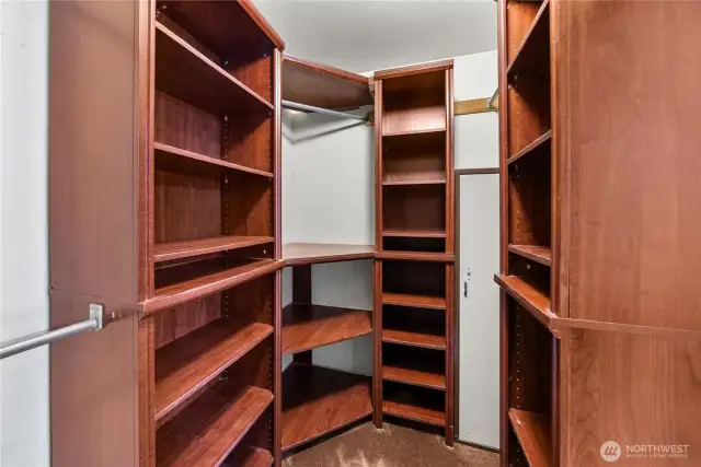 Primary walk in closet