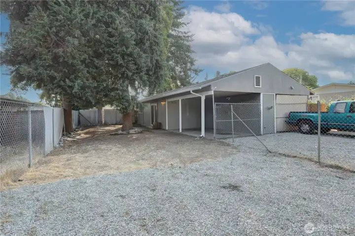 View of back yard - slider from the living room
