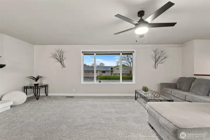 Lots of natural light.