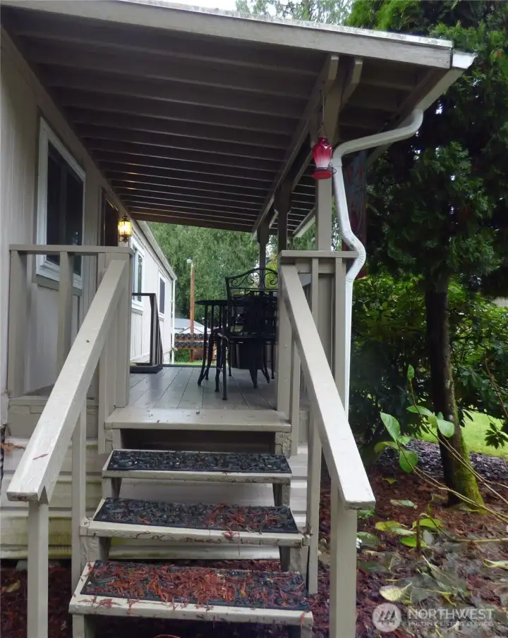 East Side Of Covered Porch
