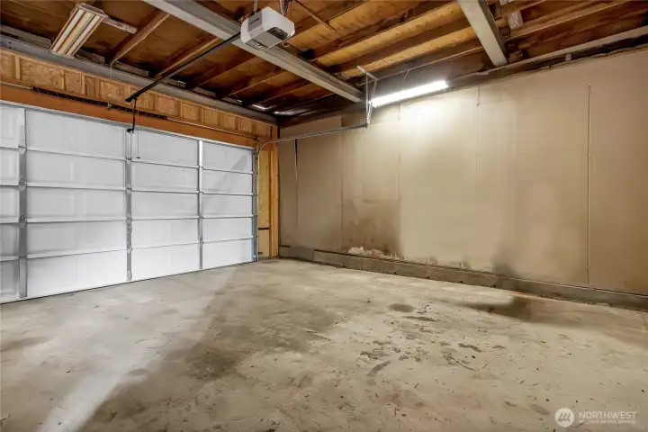 large 2 car garage with alley access