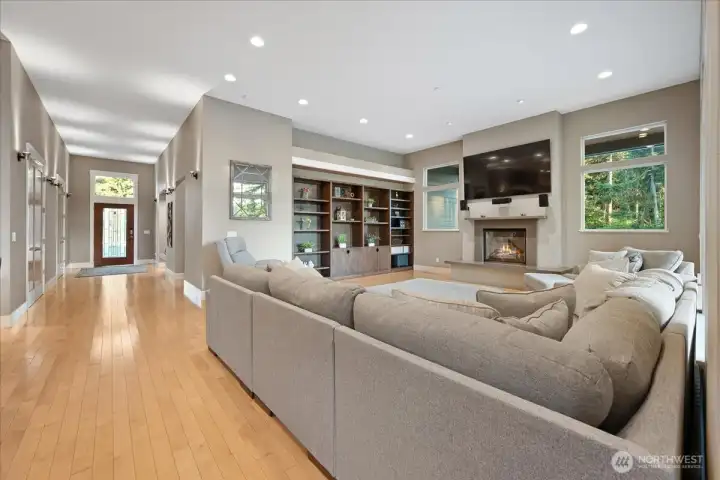 Entrance and Living Room