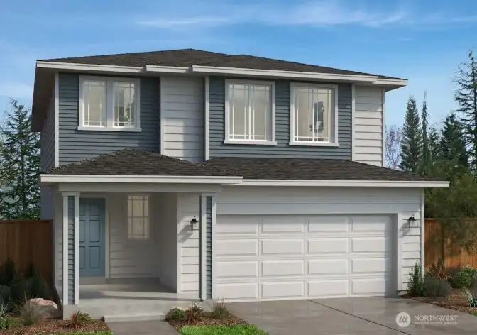 Artist Rendering of Exterior Elevation C - 2605 Plan.