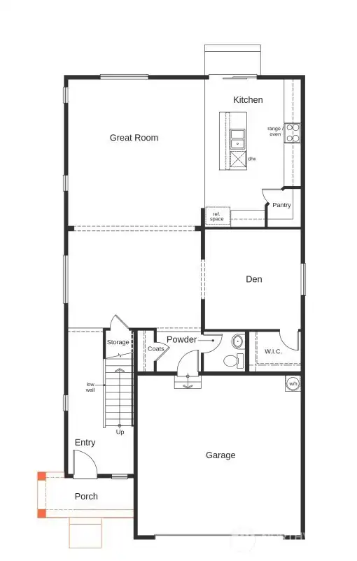 Artist Rendering Main Floor.