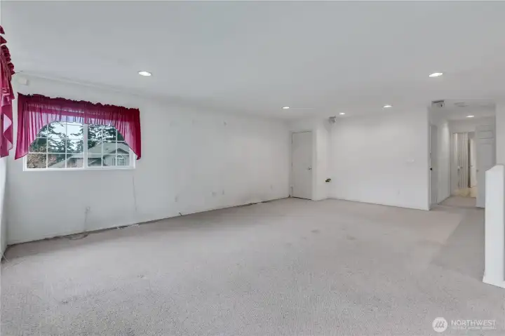 Bonus room has plumbing stubbed for possible wet bar or kitchenette