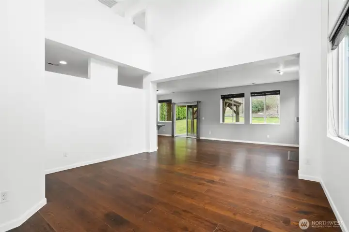 Think about the size of Christmas tree you could put in here!