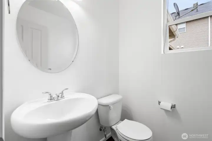 Downstairs powder room
