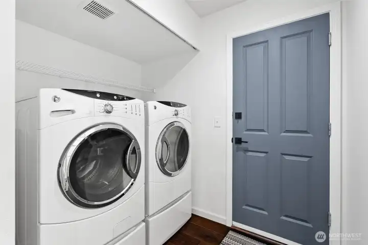 Laundry and door to Garage