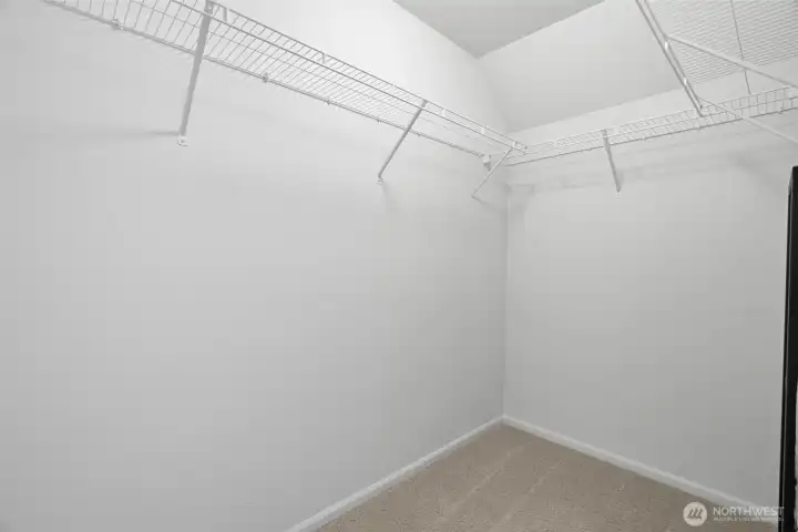 Primary walk-in closet